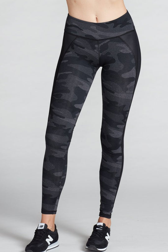 Jennifer Camo Legging- Charcoal