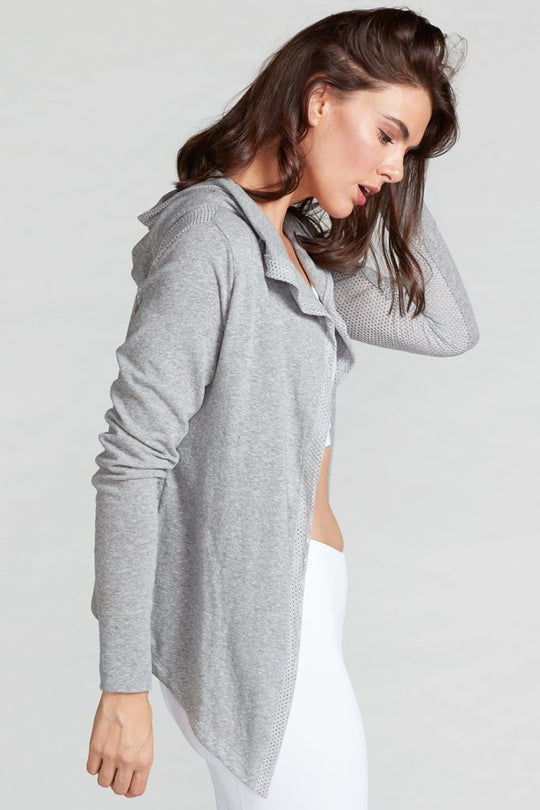 Jojo Open Knit Cropped Hoodie