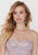 Jolene Collection - 18319 Strapless Embellished Mermaid Gown In Purple and Neutral