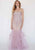 Jolene Collection - 18319 Strapless Embellished Mermaid Gown In Purple and Neutral