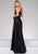 JVN41499 Two Piece High Halter Gown with Slit