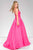 Luminous Straight-Across Satin Ball gown 48336