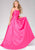 Luminous Straight-Across Satin Ball gown 48336