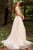 Embellished Column Dress with Tulle Overlay JVN46081