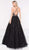 Colors Dress - 2008 Embellished Halter Pleated Ballgown in Black