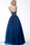 Jovani - 67027 Crystal Beaded Strapless Ballgown In Blue