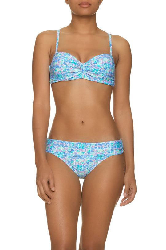 TWIST UNDERWIRE BRA-SEAGLASS