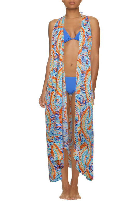 SLEEVELESS KIMONO-ACAPULCO