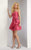 Janique - Strapless Pleated Bubble Dress K-2500 In Pink