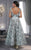 MNM Couture - K3540 Sleeveless Floral Scoop Pleated Long Gown in Blue