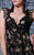 MNM Couture - K3599 Floral Embroidered Fitted Evening Gown In Black