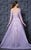 MNM Couture - K3611 Embroidered Off-Shoulder Ballgown With Train in Purple