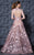 MNM Couture - K3614 Sleeveless Applique Scoop Tulle Ballgown in Gold