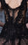 MNM Couture - K3617 Embroidered Scalloped Deep V-neck Ballgown in Black and Blue
