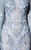 MNM Couture - K3618 Lace Embroidered Illusion Bateau Trumpet Gown in Blue