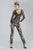 Janique - Tailored V-Neck Lace Overlaid Jumpsuit K6578 In Black and  Neutral