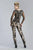 Janique - Tailored V-Neck Lace Overlaid Jumpsuit K6578 In Black and  Neutral