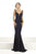 Janique - K6582 Sleeveless Sweetheart Open Back Long Mermaid Gown in Black