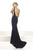 Janique K6582  - Sleeveless Sweetheart Open Back Long Mermaid Gown In Black
