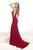 Janique K6582  - Sleeveless Sweetheart Open Back Long Mermaid Gown In Red