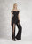 Janique - K6594 Off Shoulder Jumpsuit In Black
