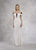 Janique - K6596 Off-Shoulder Sequined Illusion Inset Sheath Gown In Black and White