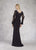 Janique - K6616 Lace and Ruffled Long Sleeve Sheath Dress In Black