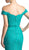 Scalloped Off Shoulder Lace Evening Dress