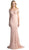 Scalloped Off Shoulder Lace Evening Dress
