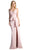 Sleeveless Pleated V-neck Sheath Dress