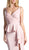 Cinderella Divine - KC1849 Sleeveless Pleated V-neck Sheath Dress