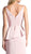 Cinderella Divine - KC1849 Sleeveless Pleated V-neck Sheath Dress