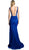 Cinderella Divine - Illusion Plunge Inset Bodice Mermaid Evening Gown