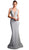 Cinderella Divine - Illusion Plunge Inset Bodice Mermaid Evening Gown