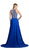 Embellished A-Line Evening Gown