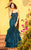 MNM Couture - KH059 Beaded Strapless Ruffled Mermaid Gown in Blue