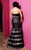 MNM Couture - KH060 Strapless Pleated Floral Layered Mermaid Gown in Silver