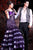 MNM Couture Strapless Pleated Floral  Layered Mermaid Gown KH060 - 1 pc Purple/Silver In Size 18 Available In Purple and Silver