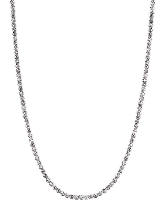 CZ By Kenneth Jay Lane - Tennis Necklace In Silver