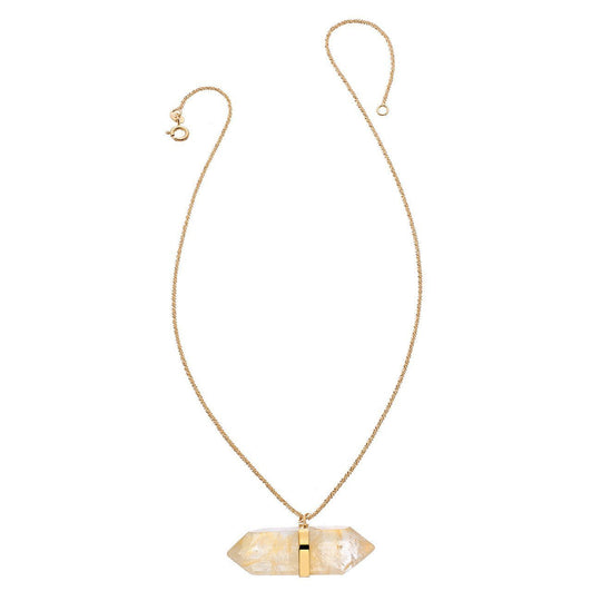 Heather Hawkins - Kiss Necklace - Citrine