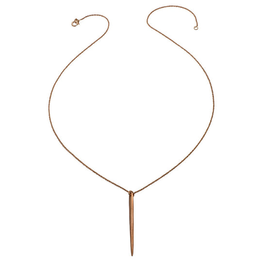 Kiss Necklace - Tiny Rose Gold Dagger