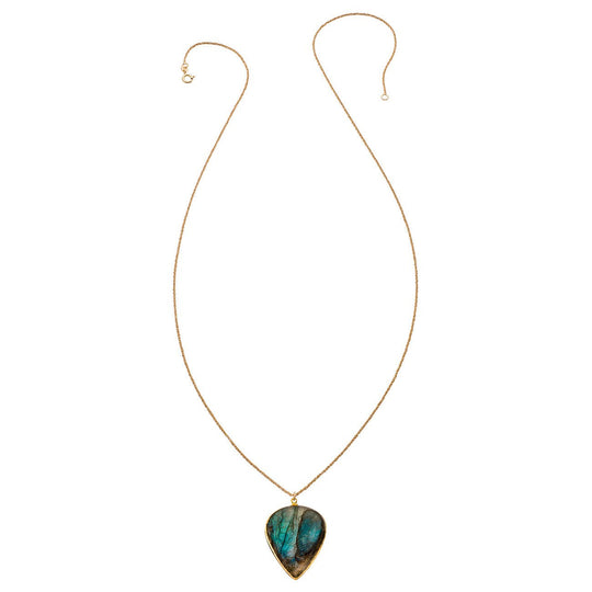 Kiss Necklace - Labradorite Lotus