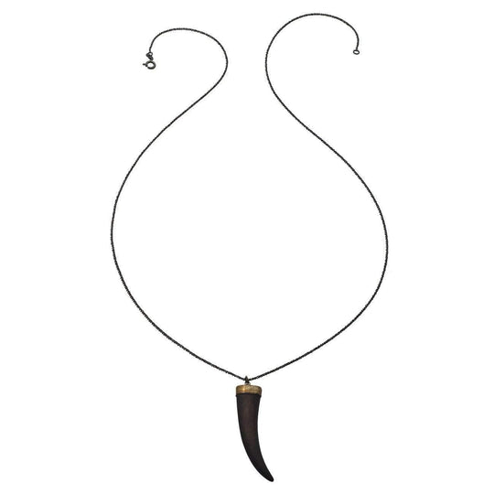 Heather Hawkins - Kiss Necklace - Black Horn