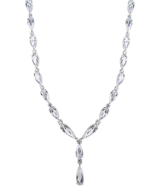 CZ by Kenneth Jay Lane - Elongated Pear Drop Necklace