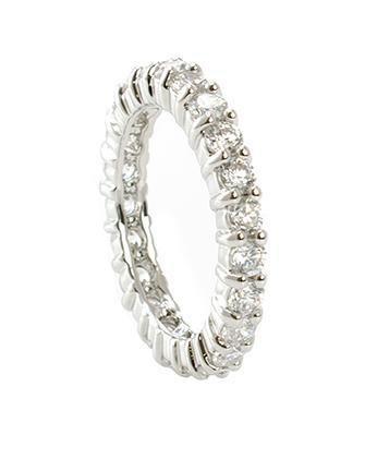 CZ By Kenneth Jay Lane - Round CZ Eternity Band