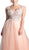 Cinderella Divine - KV1015 Embellished Scoop Neck A-line Dress