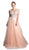 Cinderella Divine - KV1015 Embellished Scoop Neck A-line Dress