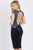 Baccio Couture - Kate Caviar Velvet in Navy Blue Color