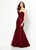 Montage by Mon Cheri - 219979W Embroidered Tulle Mermaid Gown In Red