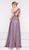 Colors Dress - 2000 One Shoulder Asymmetrical A-Line Chiffon Gown in Brown